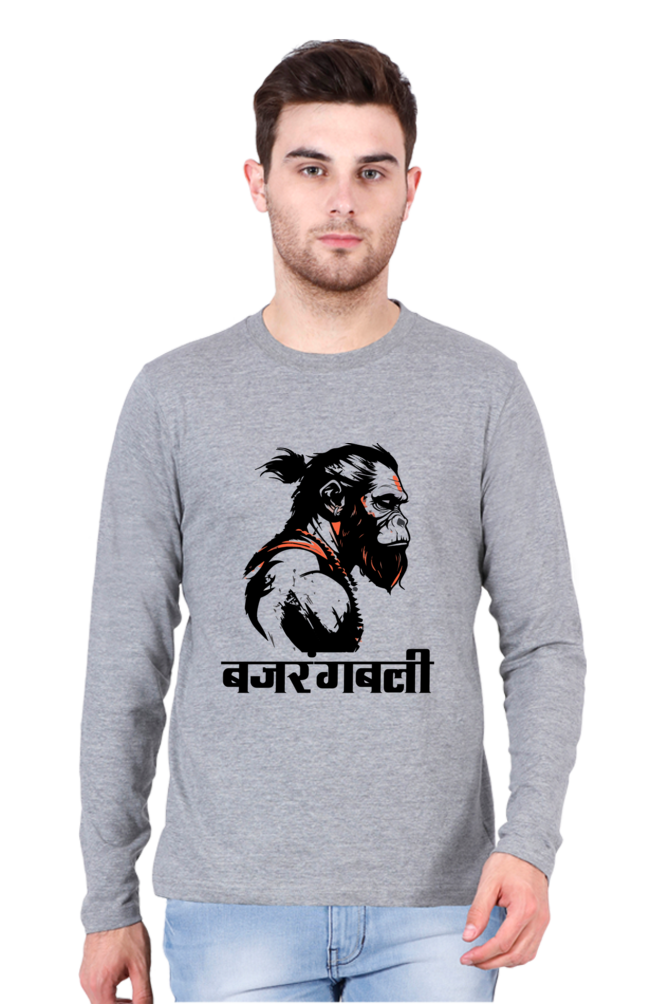 Fearsome Hanuman Ji Round Neck Full Sleeve Vastrdhamm