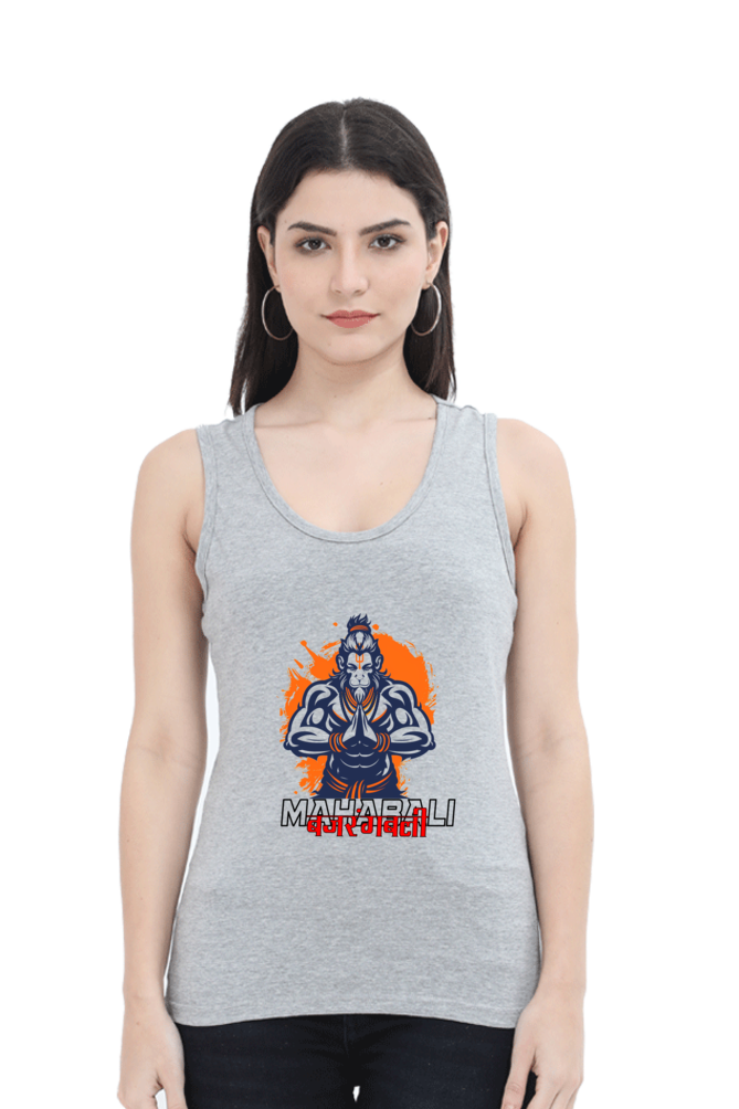 Hanuman Bhakti DevotionTank Top T-Shirts for Women Vastrdhamm