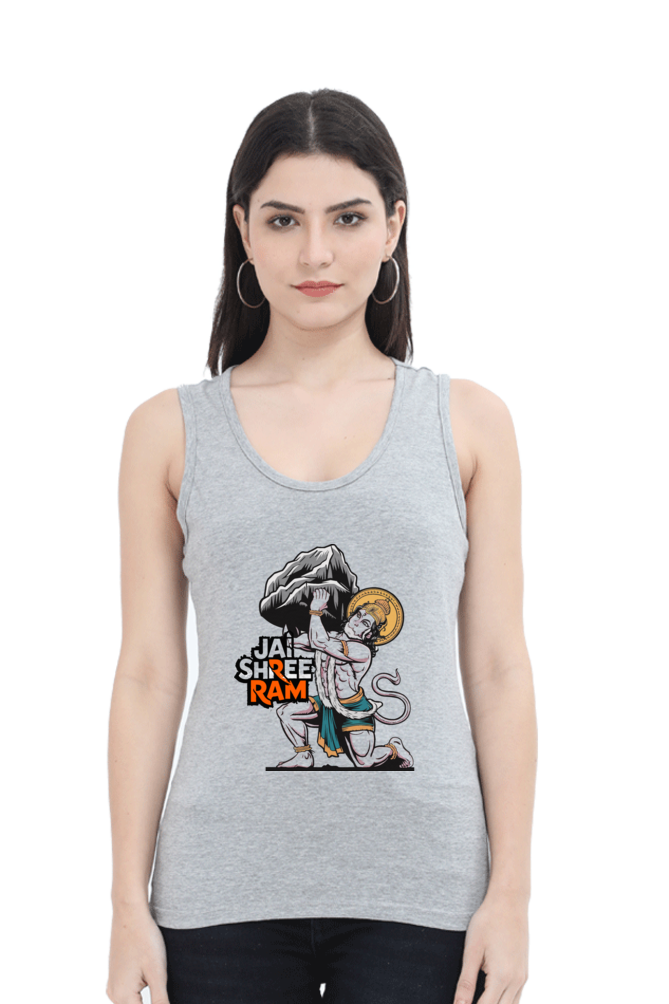 Hanuman Mountain CarrierTank Top T-Shirts for Women Vastrdhamm