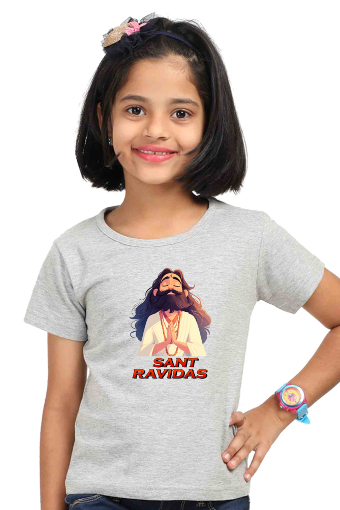 Ravidas Jayanti Spirit Round Neck Half Sleeve Classic T-Shirts for Girl Vastrdhamm