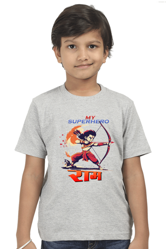 Ram Ji Devotion Round Neck Half Sleeve Classic T-Shirts for Boy Vastrdhamm