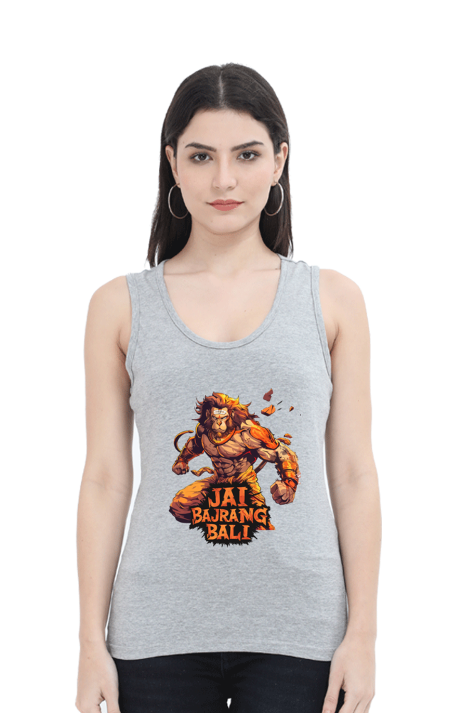 Hanuman DevoteeTank Top T-Shirts for Women Vastrdhamm