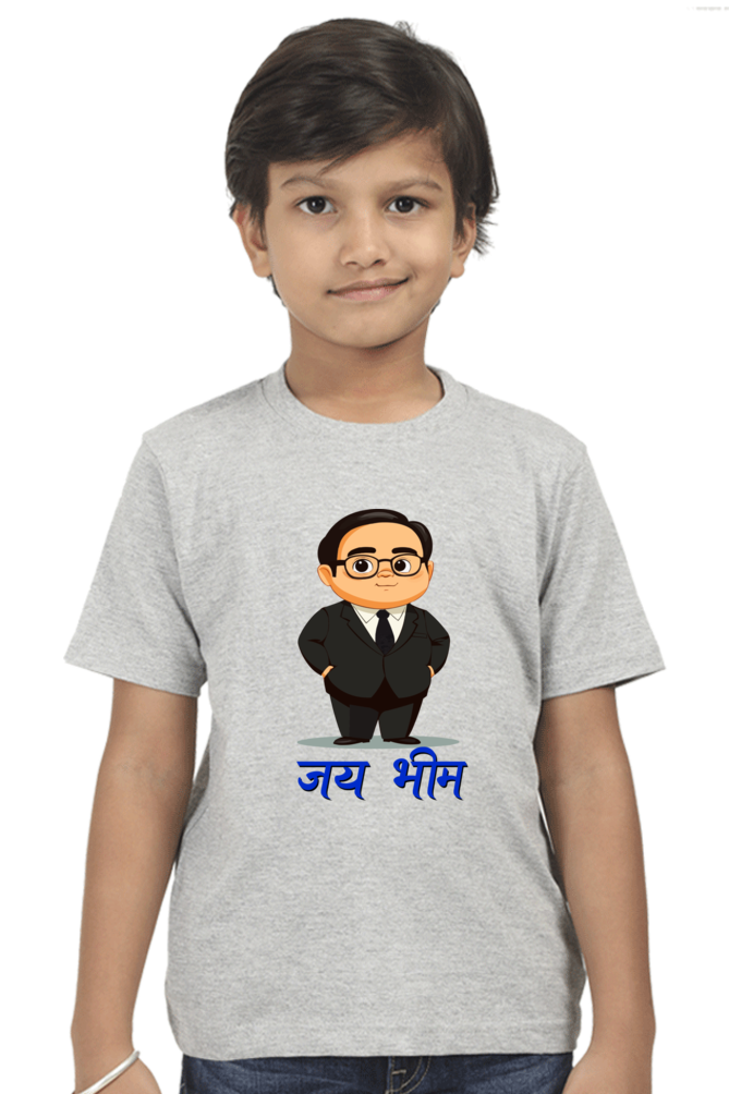 Ambedkar Social Justice Round Neck Half Sleeve Classic T-Shirts for Boy Vastrdhamm