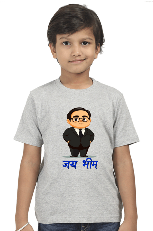 Ambedkar Social Justice Round Neck Half Sleeve Classic T-Shirts for Boy Vastrdhamm