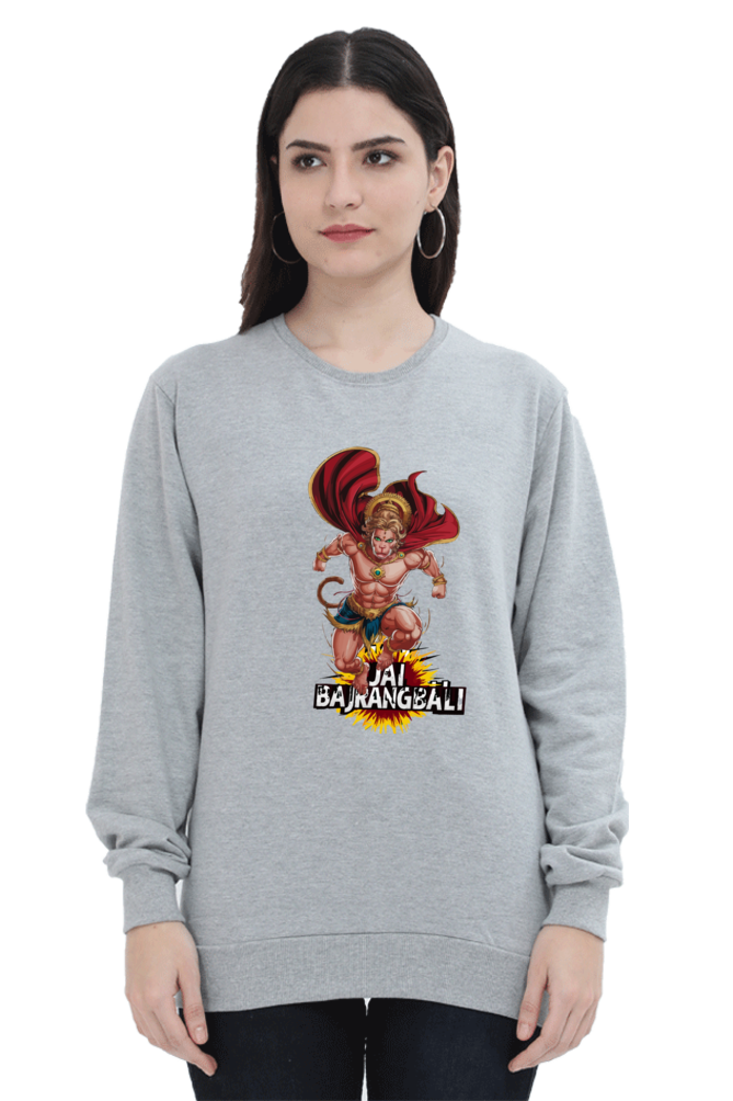 Hanuman Valor UnleashedSweatshirt T-Shirts for Women Vastrdhamm