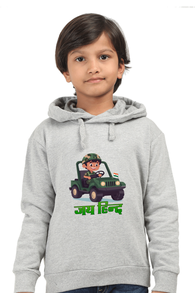 Jai Hind Hoodie Sweatshirt T-Shirt for Boys Vastrdhamm