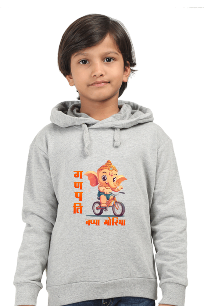 Ganesha Devotion Hoodie Sweatshirt  T-Shirts for Boy Vastrdhamm