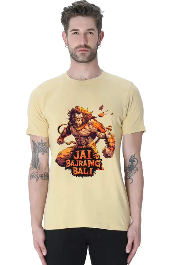 Hanuman in Meditation T-Shirt | Regular Fit Vastrdhamm