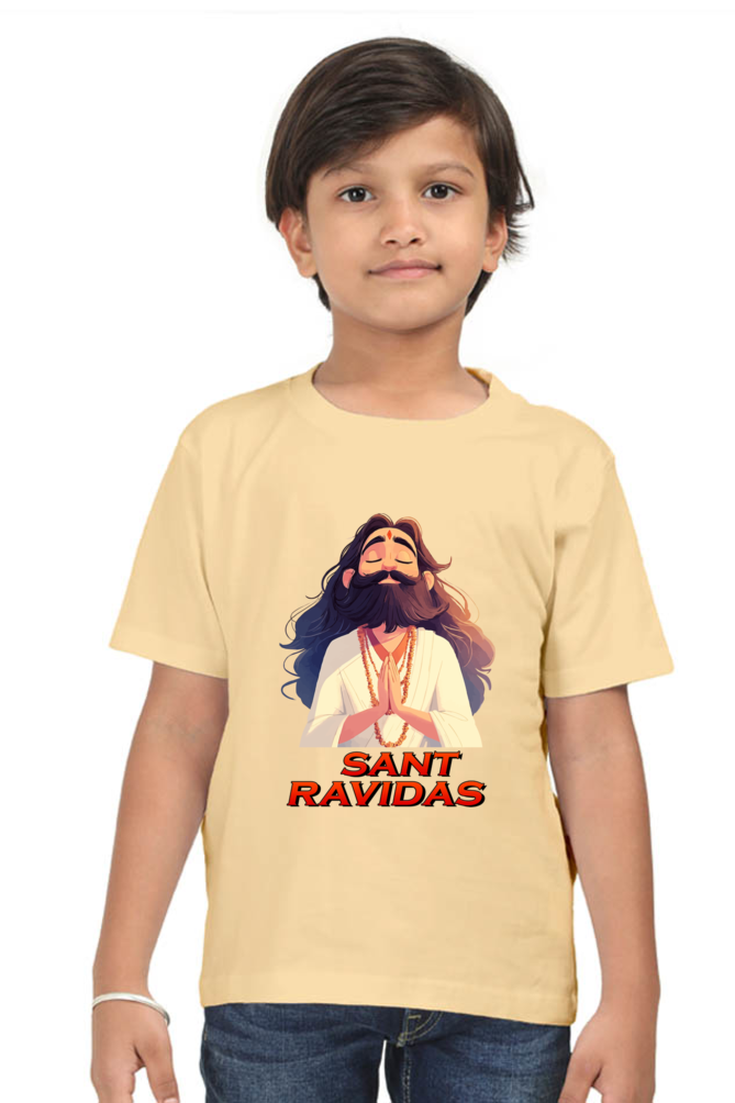 Ravidas Jayanti Spirit Round Neck Half Sleeve Classic T-Shirts for Boy Vastrdhamm