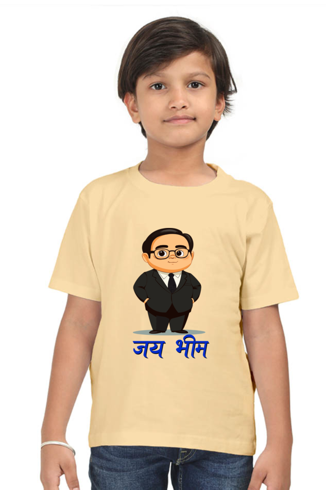 Ambedkar Social Justice Round Neck Half Sleeve Classic T-Shirts for Boy Vastrdhamm