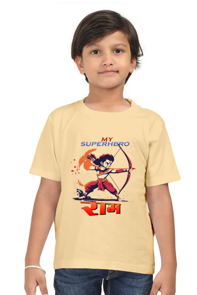 Ram Ji Devotion Round Neck Half Sleeve Classic T-Shirts for Boy Vastrdhamm