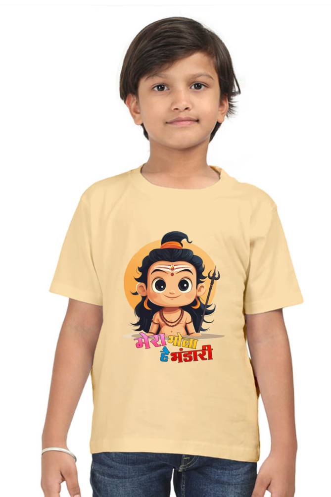 Shiv Ji Divine Power Round Neck Half Sleeve Classic T-Shirts for Boy Vastrdhamm