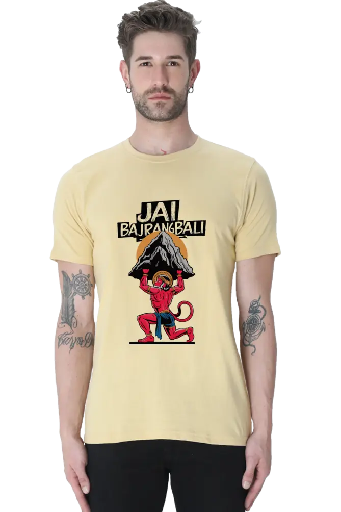 Hanuman in Meditation T-Shirt | Regular Fit Vastrdhamm