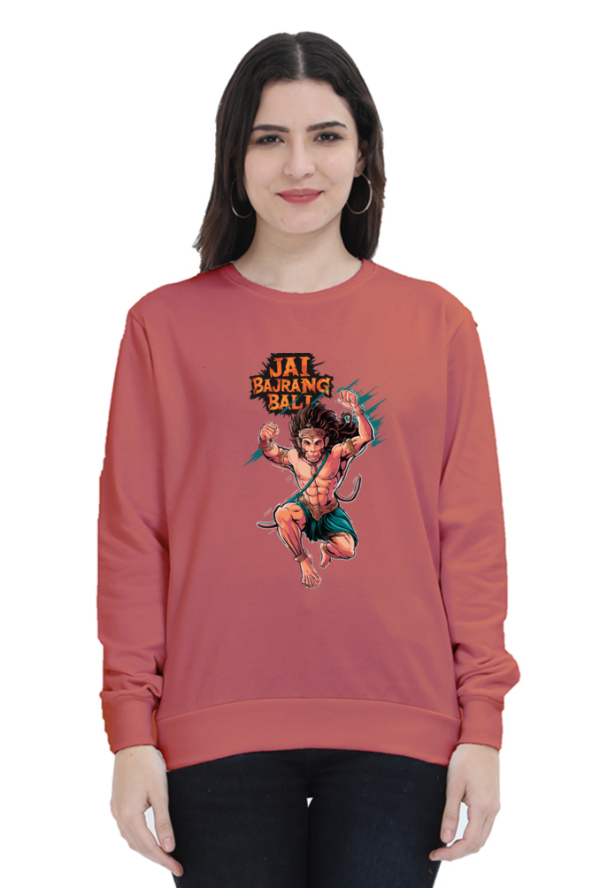 Hanuman Devotional HeroSweatshirt T-Shirts for Women Vastrdhamm