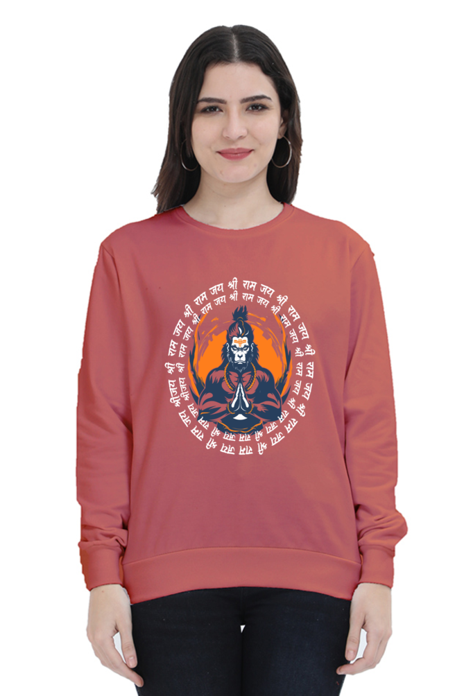 Hanuman Mountain LifterSweatshirt T-Shirts for Women Vastrdhamm