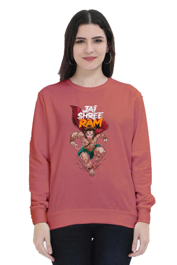 Hanuman Divine FaithSweatshirt T-Shirts for Women Vastrdhamm