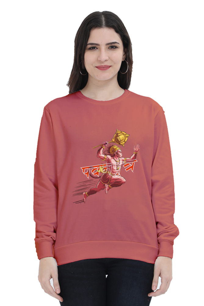 Hanuman DevoteeSweatshirt T-Shirts for Women Vastrdhamm