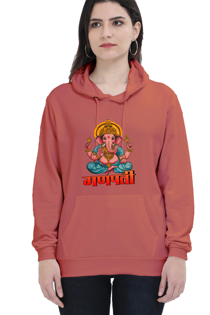 Ganesha WisdomHoodie Sweatshirt T-Shirts for Women Vastrdhamm