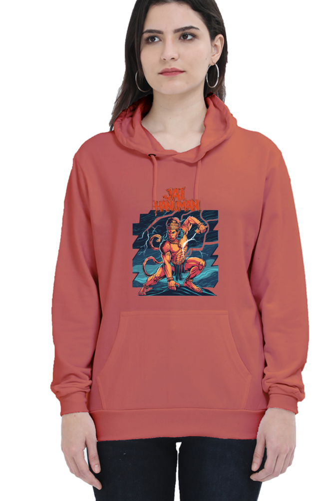 Hanuman Valor UnleashedHoodie Sweatshirt T-Shirts for Women Vastrdhamm