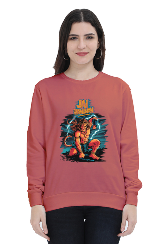 Hanuman Primal ForceSweatshirt T-Shirts for Women Vastrdhamm