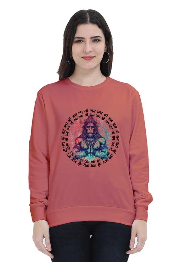 Hanuman Unyielding StrengthSweatshirt T-Shirts for Women Vastrdhamm