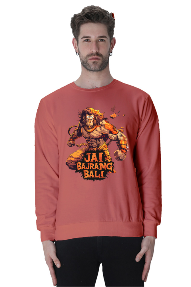 Hanuman Devotional Power Sweatshirt T-Shirts for Men Vastrdhamm