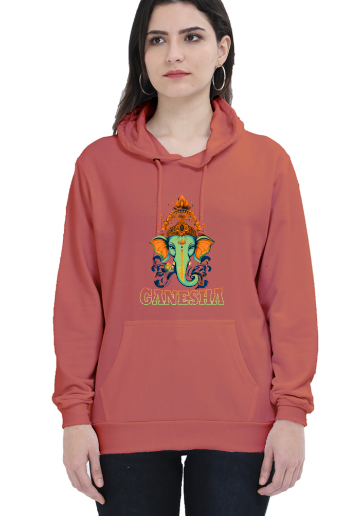 Ganesha WisdomHoodie Sweatshirt T-Shirts for Women Vastrdhamm