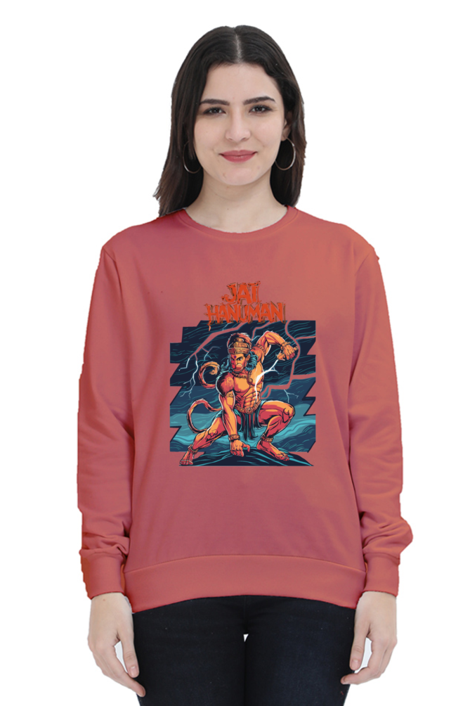 Hanuman Cosmic PowerSweatshirt T-Shirts for Women Vastrdhamm