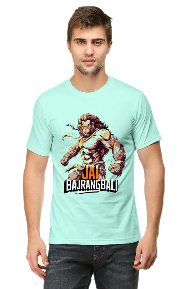 Jay Bajrang Bali The Mighty Protector T-Shirt | Regular Fit Vastrdhamm