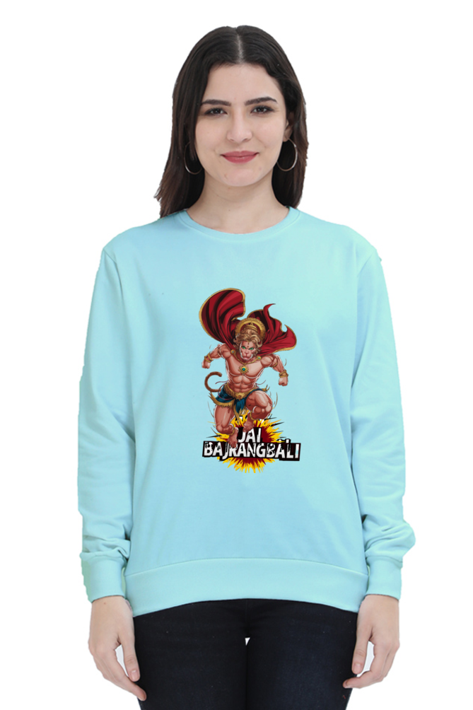 Hanuman Valor UnleashedSweatshirt T-Shirts for Women Vastrdhamm