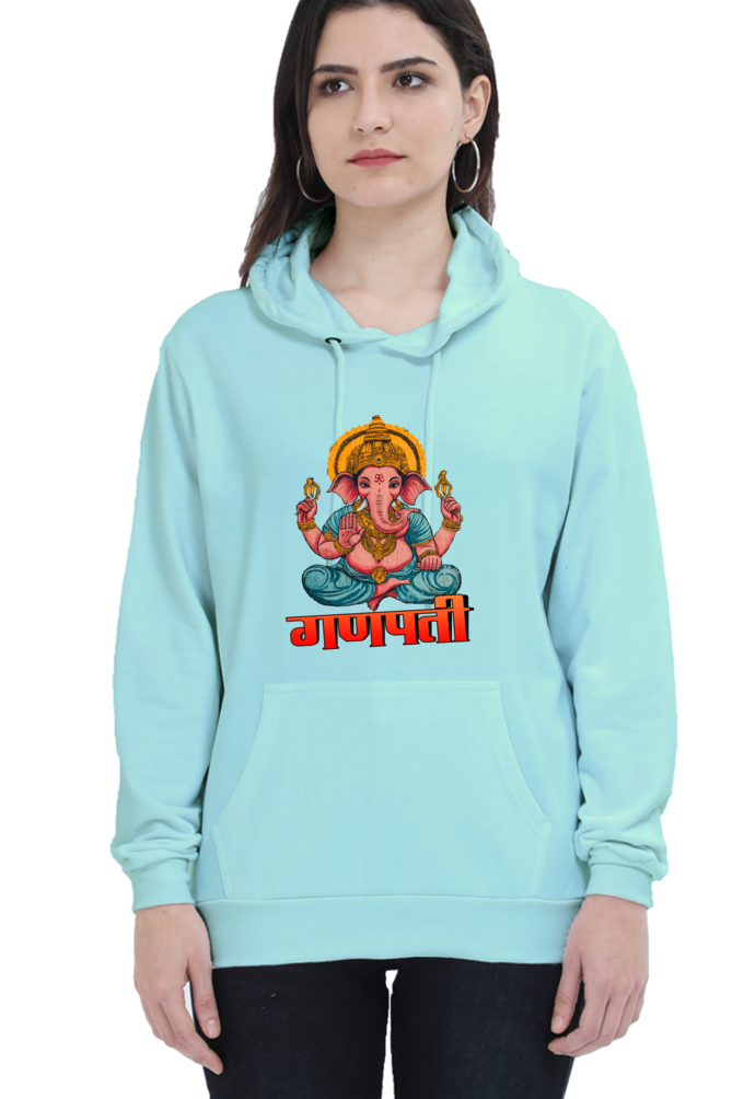 Ganesha WisdomHoodie Sweatshirt T-Shirts for Women Vastrdhamm