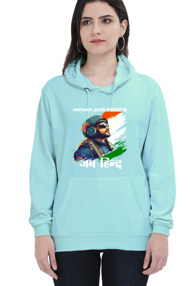 Blue Sky Defenders Indian Air Force. Hoodie Sweatshirt T-Shirts for Women Vastrdhamm