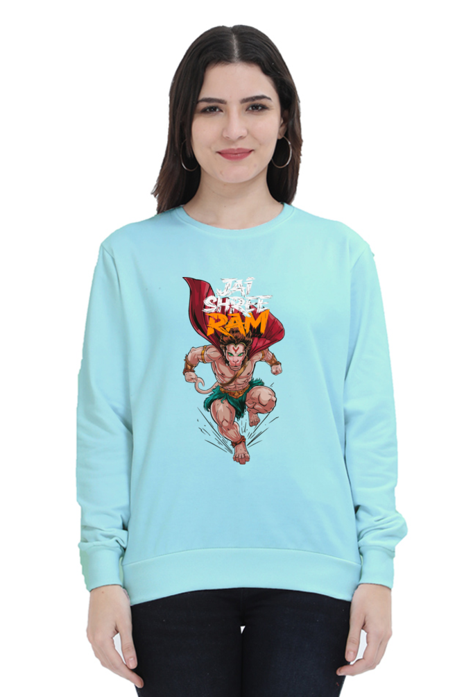 Hanuman Divine FaithSweatshirt T-Shirts for Women Vastrdhamm