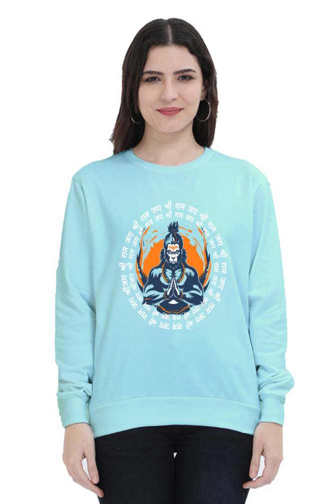 Hanuman Mountain LifterSweatshirt T-Shirts for Women Vastrdhamm