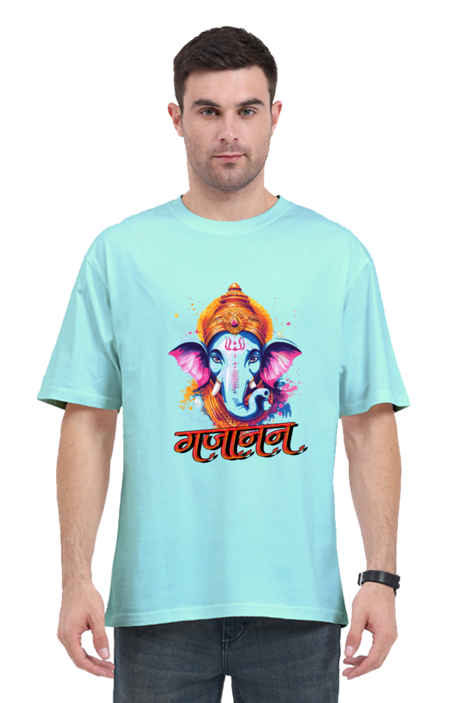 Ganesha Blessings Oversized Classic T-Shirts for Men Vastrdhamm