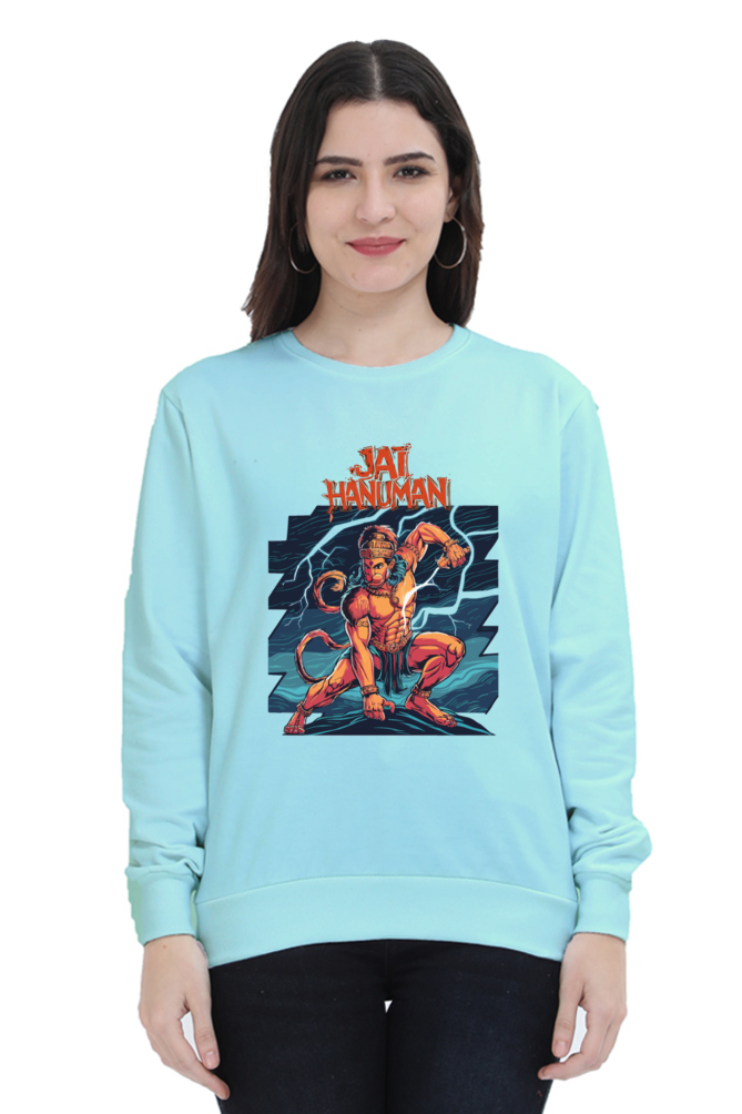 Hanuman Cosmic PowerSweatshirt T-Shirts for Women Vastrdhamm