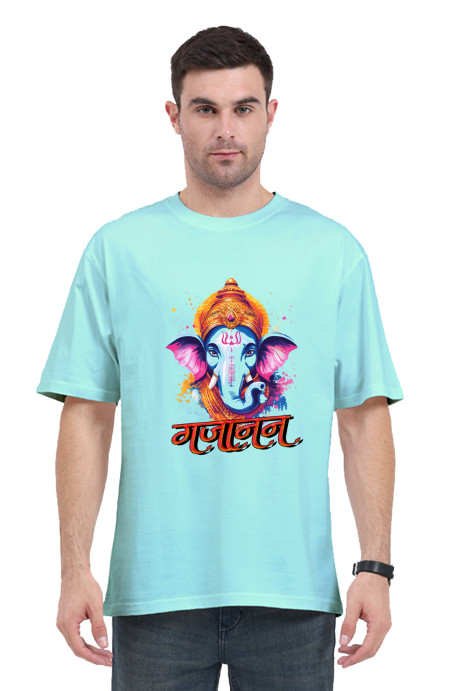 Ganesha Blessings Oversized Classic T-Shirts for Men Vastrdhamm