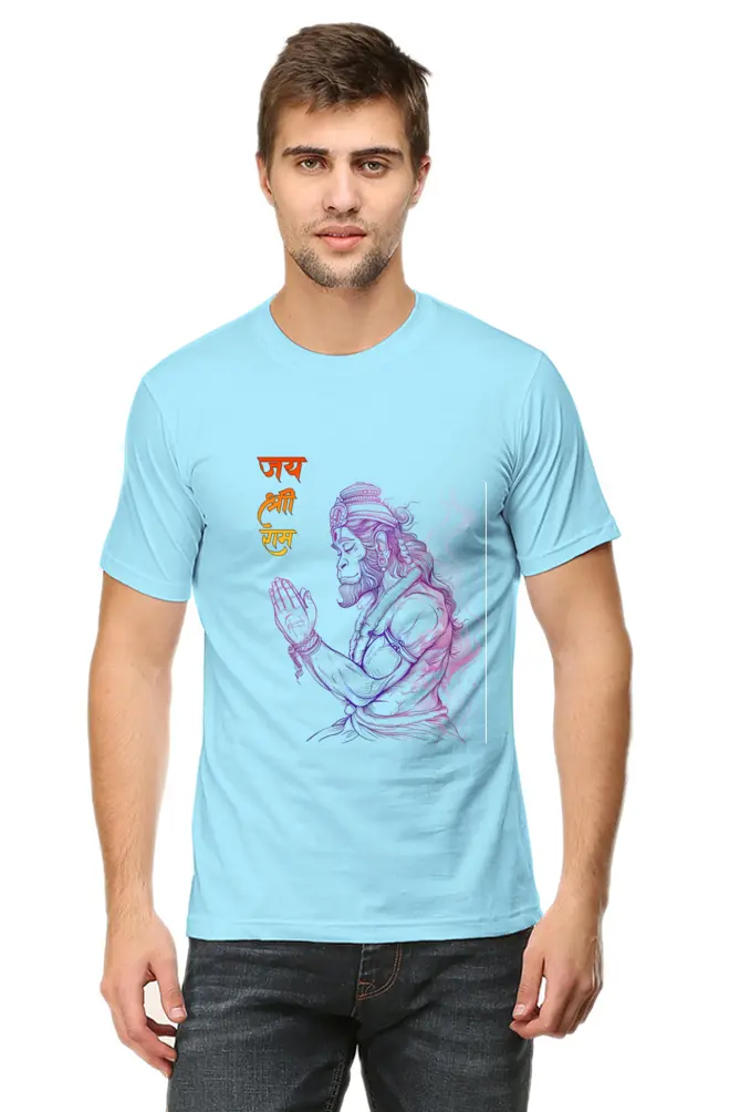 Hanuman's Hands in Prayer evotion Embodied T-Shirt | Regular Fit Vastrdhamm