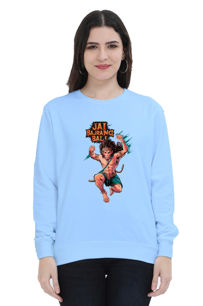 Hanuman Devotional HeroSweatshirt T-Shirts for Women Vastrdhamm