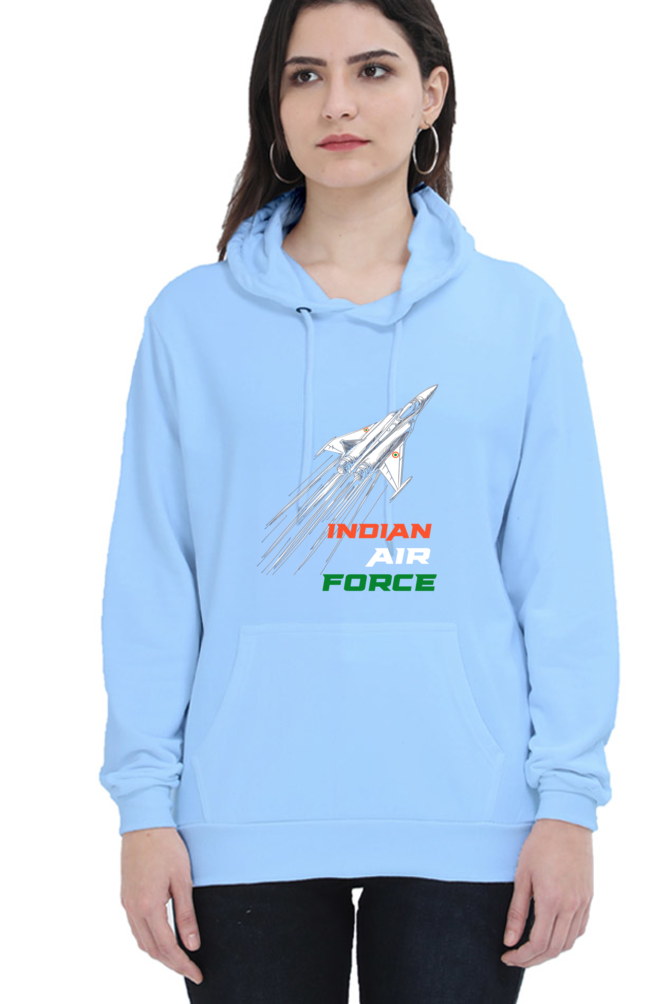 Blue Sky Defenders Indian Air Force. Hoodie Sweatshirt T-Shirts for Women Vastrdhamm