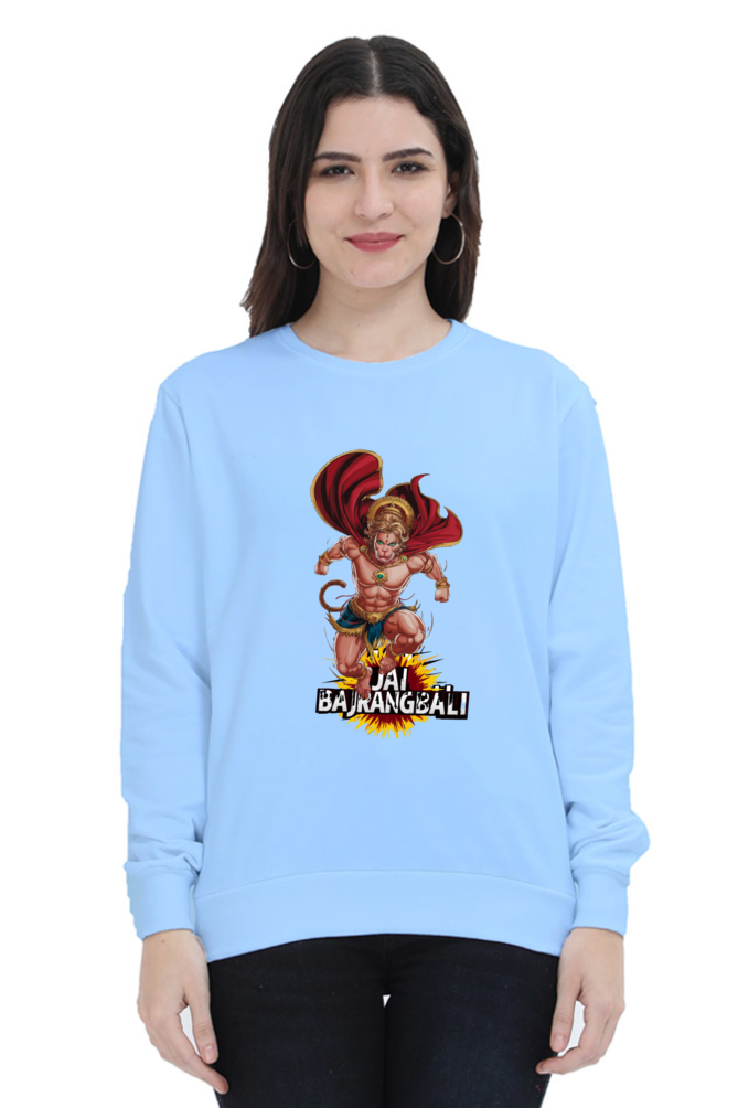 Hanuman Valor UnleashedSweatshirt T-Shirts for Women Vastrdhamm