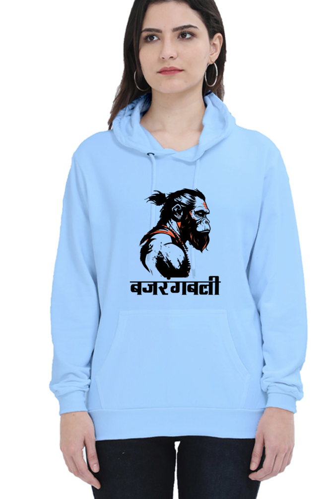 Hanuman Devotional PowerHoodie Sweatshirt T-Shirts for Women Vastrdhamm