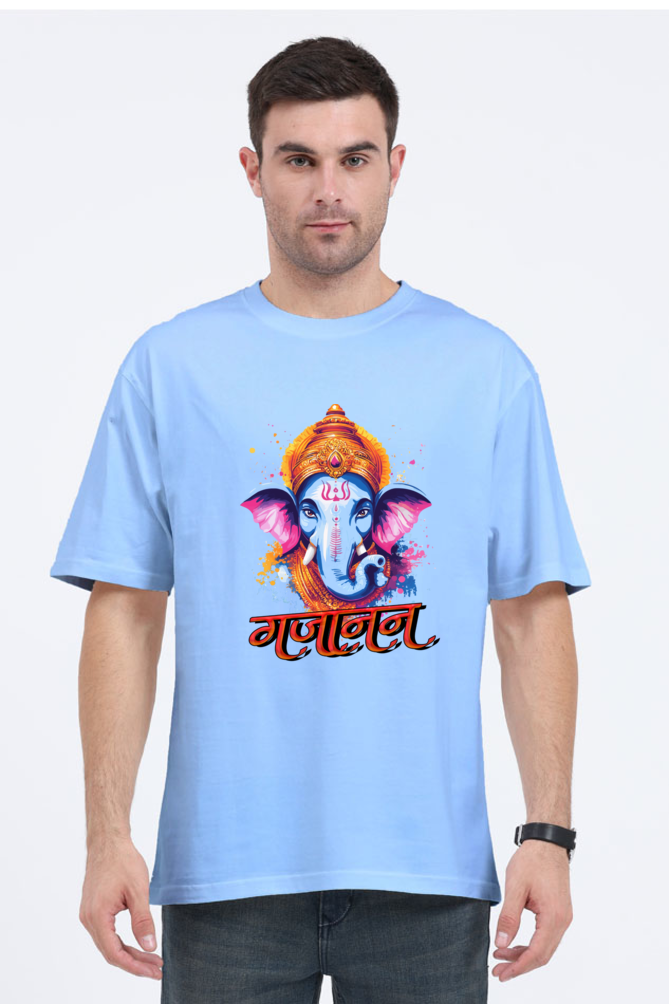 Ganesha Blessings Oversized Classic T-Shirts for Men Vastrdhamm