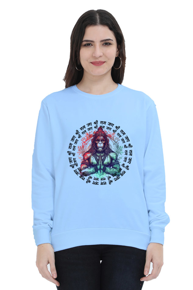 Hanuman Unyielding StrengthSweatshirt T-Shirts for Women Vastrdhamm