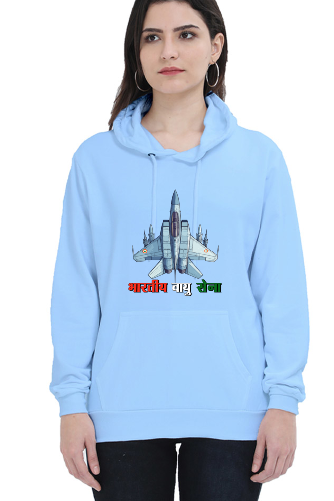 Sky Warriors: Indian Air Force Hoodie Sweatshirt T-Shirts for Women Vastrdhamm