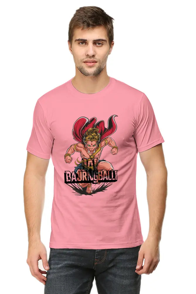 Jai Bajrang Bali Unleashing Divine Power T-Shirt | Regular Fit Vastrdhamm