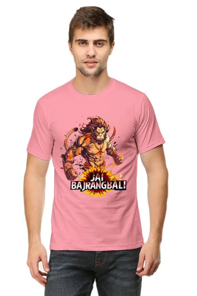 Jai Bajrang Bali Unleashing Divine Power T-Shirt | Regular Fit Vastrdhamm