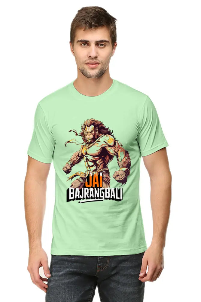 Jay Bajrang Bali The Mighty Protector T-Shirt | Regular Fit Vastrdhamm