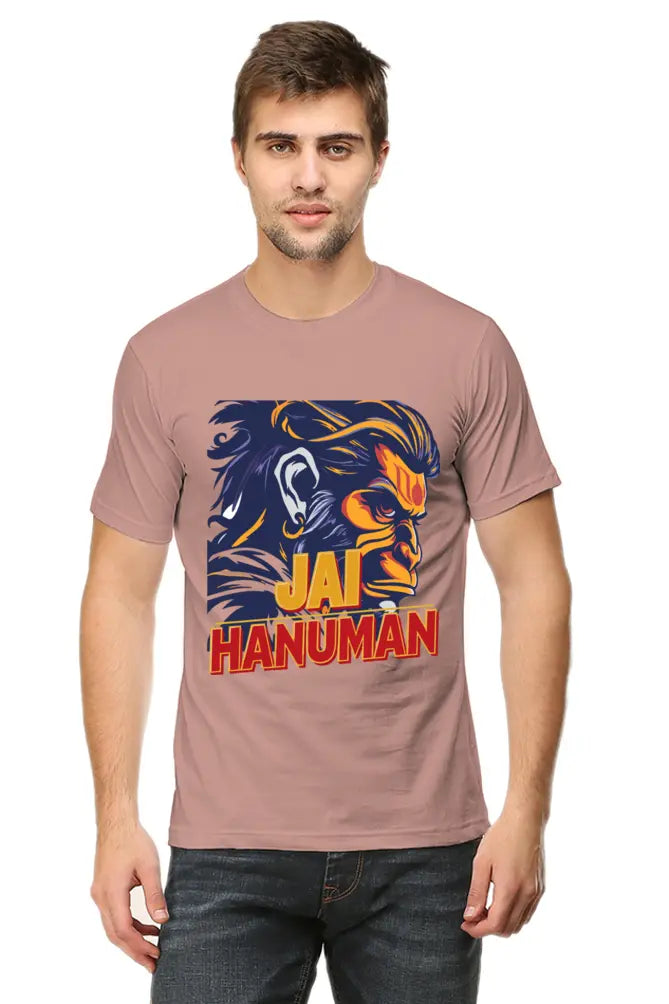 Jay Hanuman Powerfull Ection T-Shirt | Regular Fit Vastrdhamm