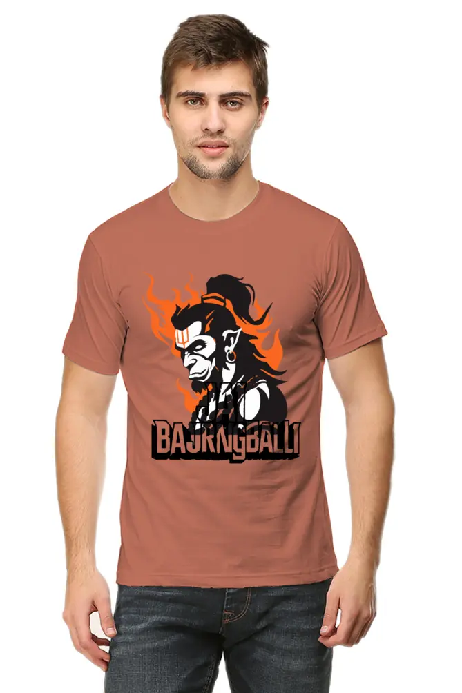 Hanuman The Symbol of Devotion and Strength T-Shirt | Regular Fit Vastrdhamm